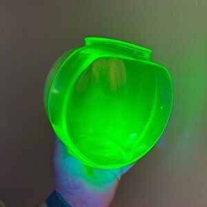 Uranium Glass Fish Bowl